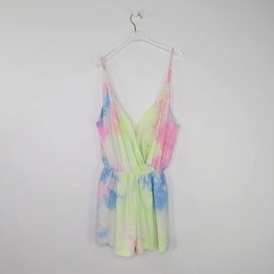 Tobi pastel tie dye festival romper